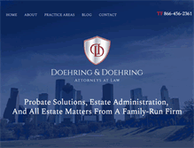 Tablet Screenshot of doehringlaw.com